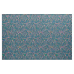 Ferns in Pink and Teal Fabric