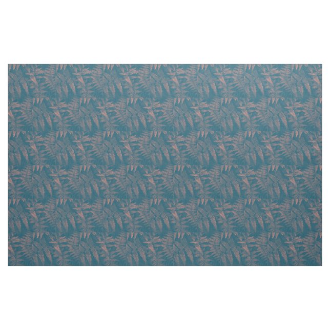 Ferns in Pink and Teal Fabric (Fat Quarter)