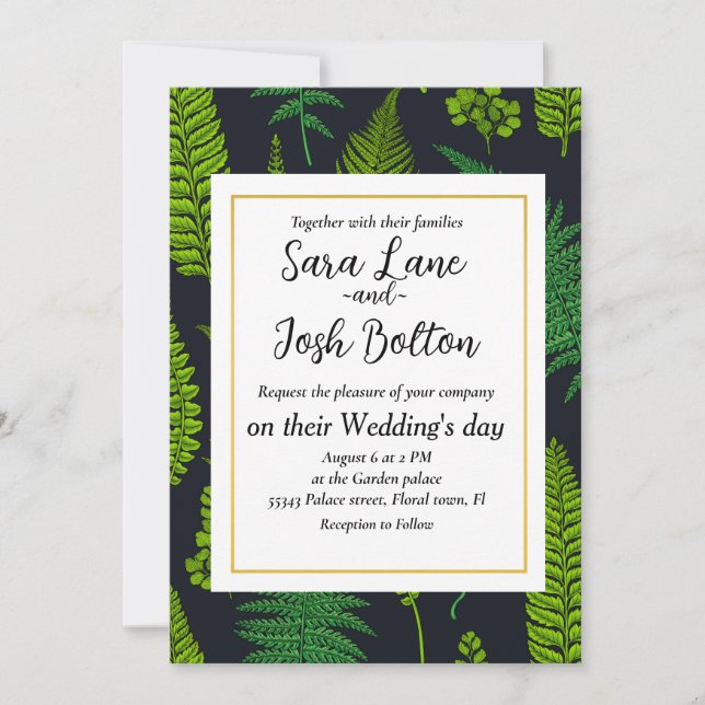 Ferns Invitation (Front)