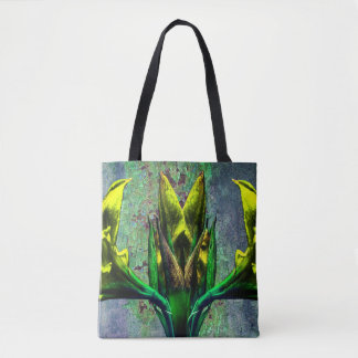 Ferns On Blue Tote Bag