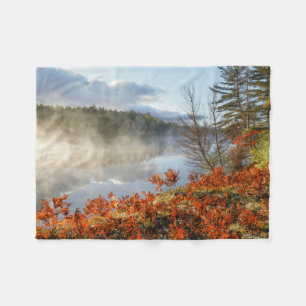 Ferns on Shoreline   Paradise, Michigan Fleece Blanket