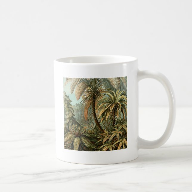 Ferns Palm Tree Antique Botanical Ferns Art Coffee Mug (Right)