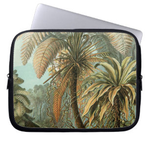 Ferns Palm Tree Antique Botanical Ferns Art Laptop Sleeve