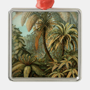 Ferns Palm Tree Antique Botanical Ferns Art Metal Tree Decoration