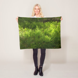 Ferns Photo Fleece Blanket