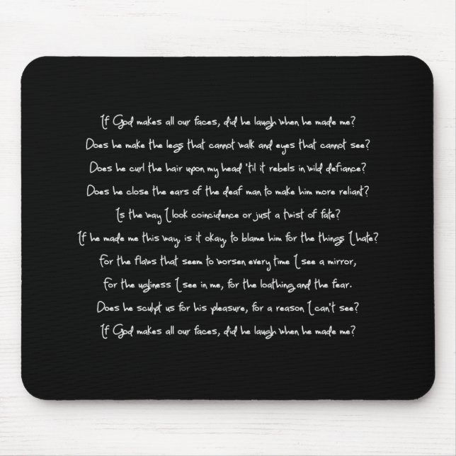 Fern's Poem Mouse Pad (Front)