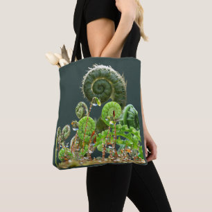 Ferns - spiralling magic tote bag