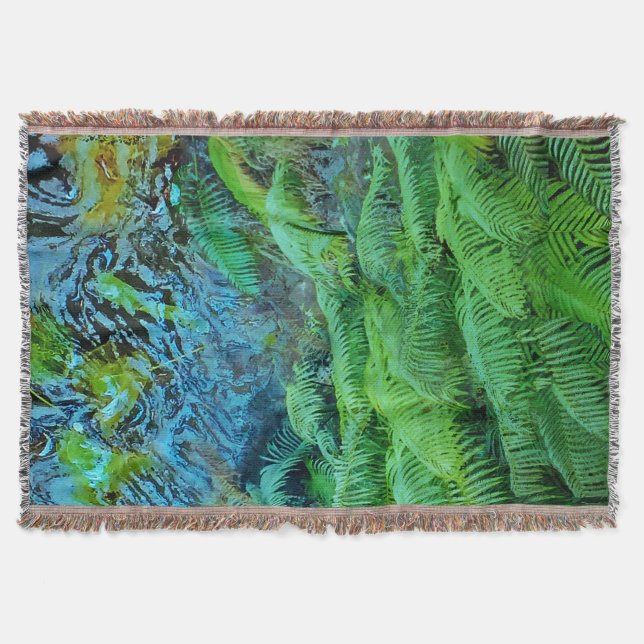 Ferns Throw Blanket (Front)