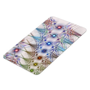 Ferns'N Flowers Abstract Magnet