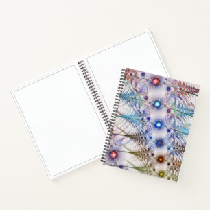 Ferns'N Flowers Abstract Notebook