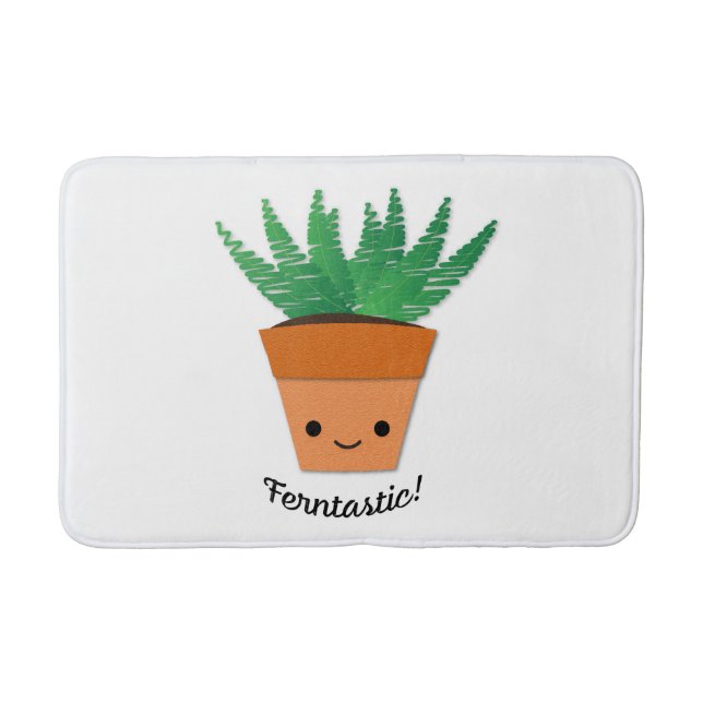 Ferntastic Fern Bath Mat (Front)