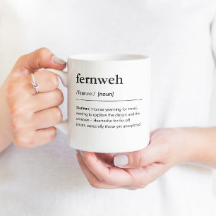 Fernweh German Words Globetrotter Traveller Coffee Mug
