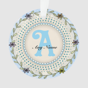 Ferny Monogram Ornament