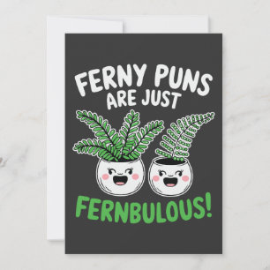 Ferny Puns – Fernbulous! Funny Plant Design Card