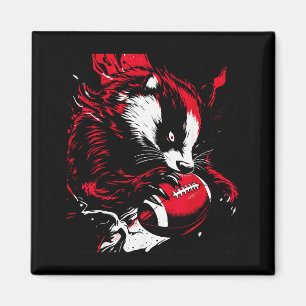 Ferocious Badger Football Lover Wisconsin Game Day Magnet