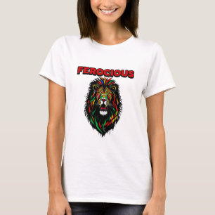 Ferocious Colourful Lion T-Shirt