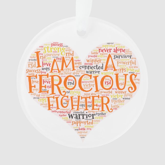 Ferocious Fighter Christmas Ornament (Front)