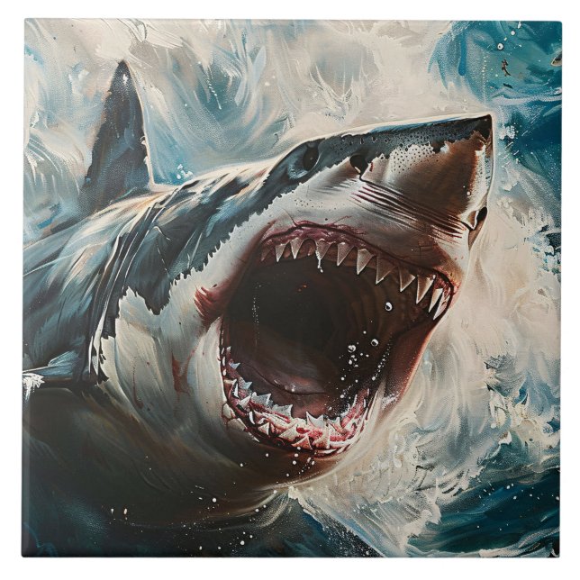 Ferocious Shark Tile (Front)