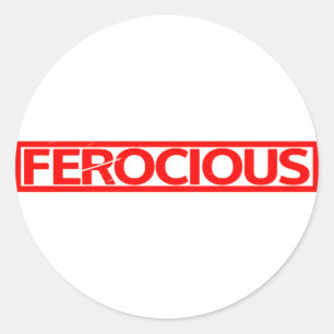 Ferocious Stamp Classic Round Sticker