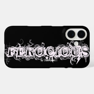 Ferocious Tattoo Typography iPhone 16 Case