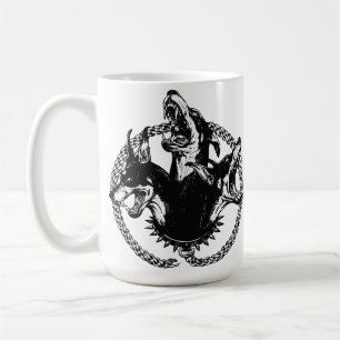 Ferocious Three-Headed Hound Coffee Mug
