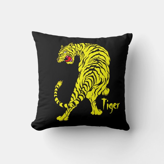 Ferocious Tiger Cushion (Front)
