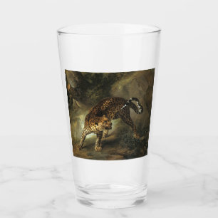 Ferocious Wild Leopard (by Jean-Baptiste Oudry) Glass