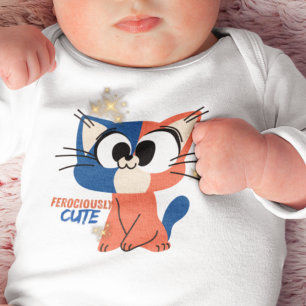 Ferociously Cute Cat Baby Bodysuit