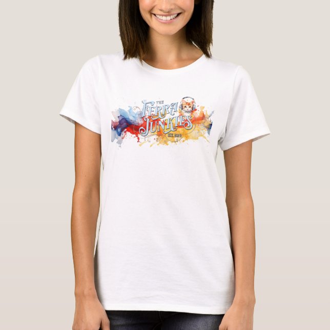 Ferrajunkies Watercolor Monty Women's Tee (Front)
