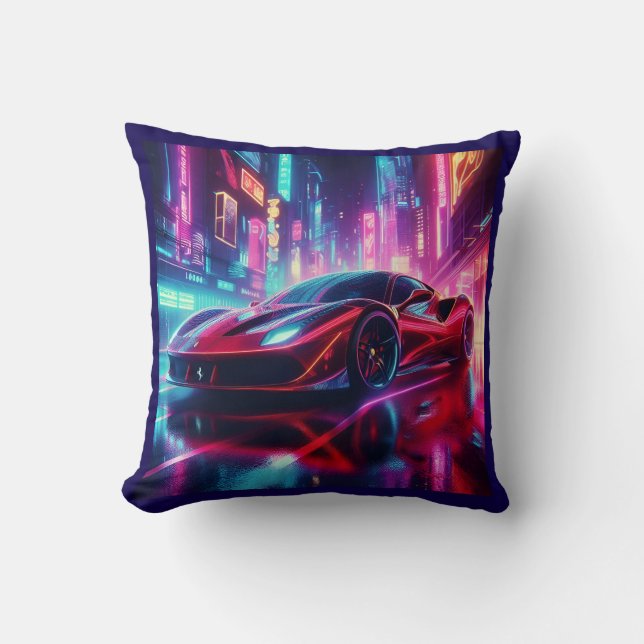 ferrari neon cushion (Front)