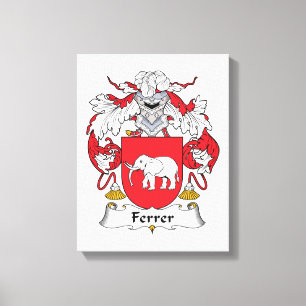Ferrer Family Crest Canvas Print