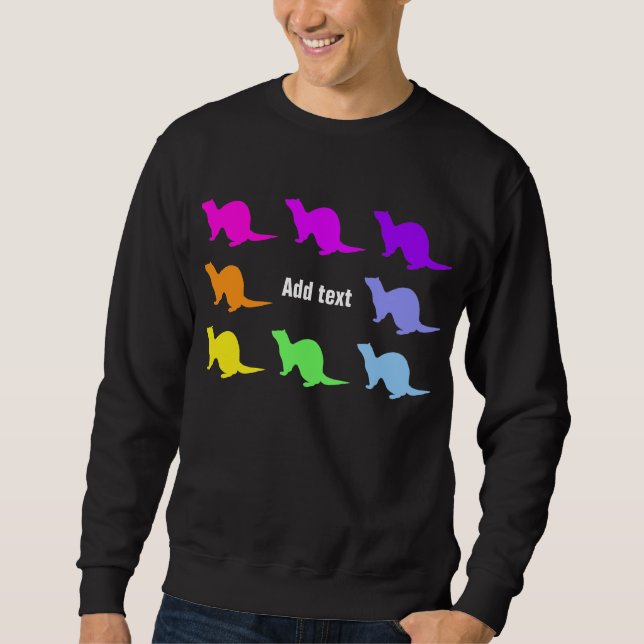 Ferret (4) sweatshirt (Front)