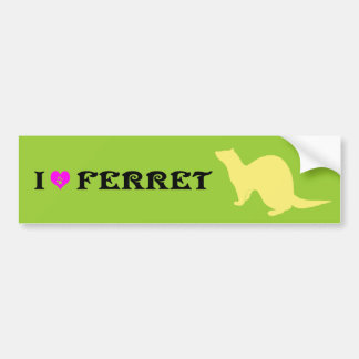 Ferret (5) bumper sticker