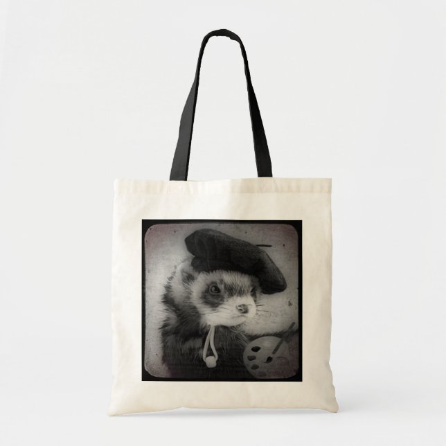 Ferret as Artist Tote Bag (Front)
