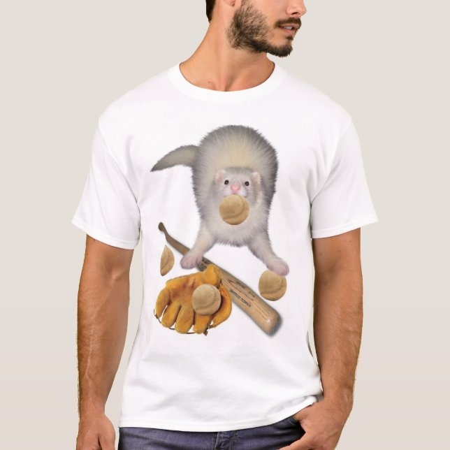 Ferret Baseball T-Shirt (Front)