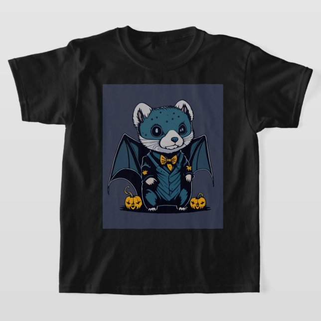 Ferret Bat Madness T-Shirt (Laydown)