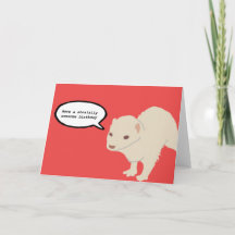 Ferret birthday card