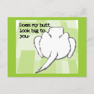 Ferret Butt Postcard