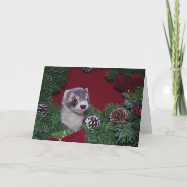 Ferret Christmas Card (Front)
