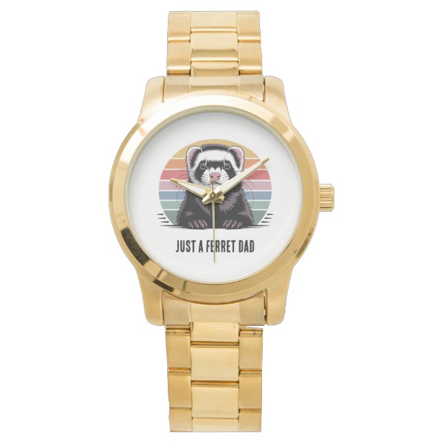 Ferret dad t-shirt watch (Front)