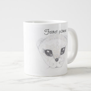 Ferret Drawing Jumbo Mug