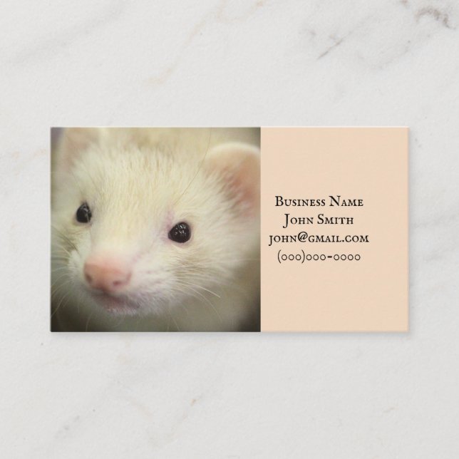 Ferret face business card (Front)