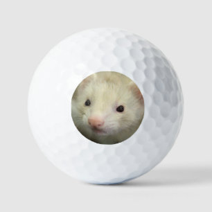 Ferret face golf balls