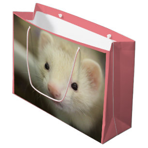 Ferret face large gift bag