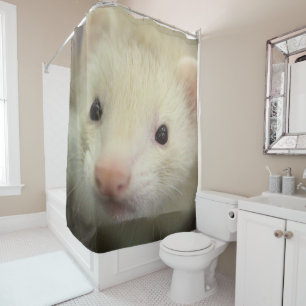 Ferret face shower curtain