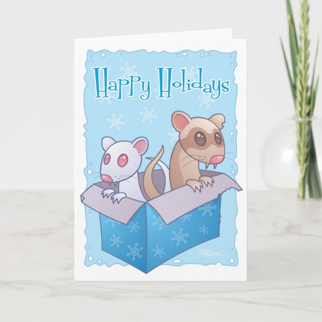 Ferret Holiday Card (Front)