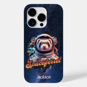 Ferret in a Spacesuit and Stars Case-Mate iPhone 14 Pro Case