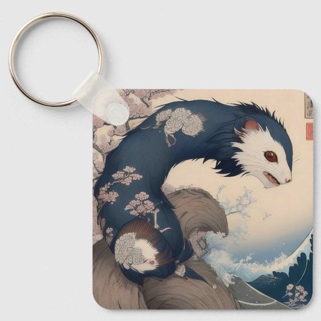 Ferret - Japan Key Ring (Front)