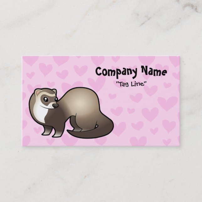 Ferret Love Business Card (Front)