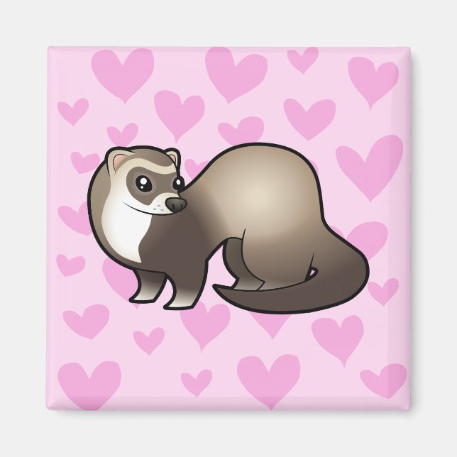 Ferret Love Magnet (Front)